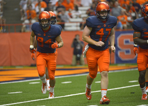 Long snapper Matt Keller (47) was given a scholarship out of high school. SU special teams coordinator Tim Daoust said he was worth the investment.